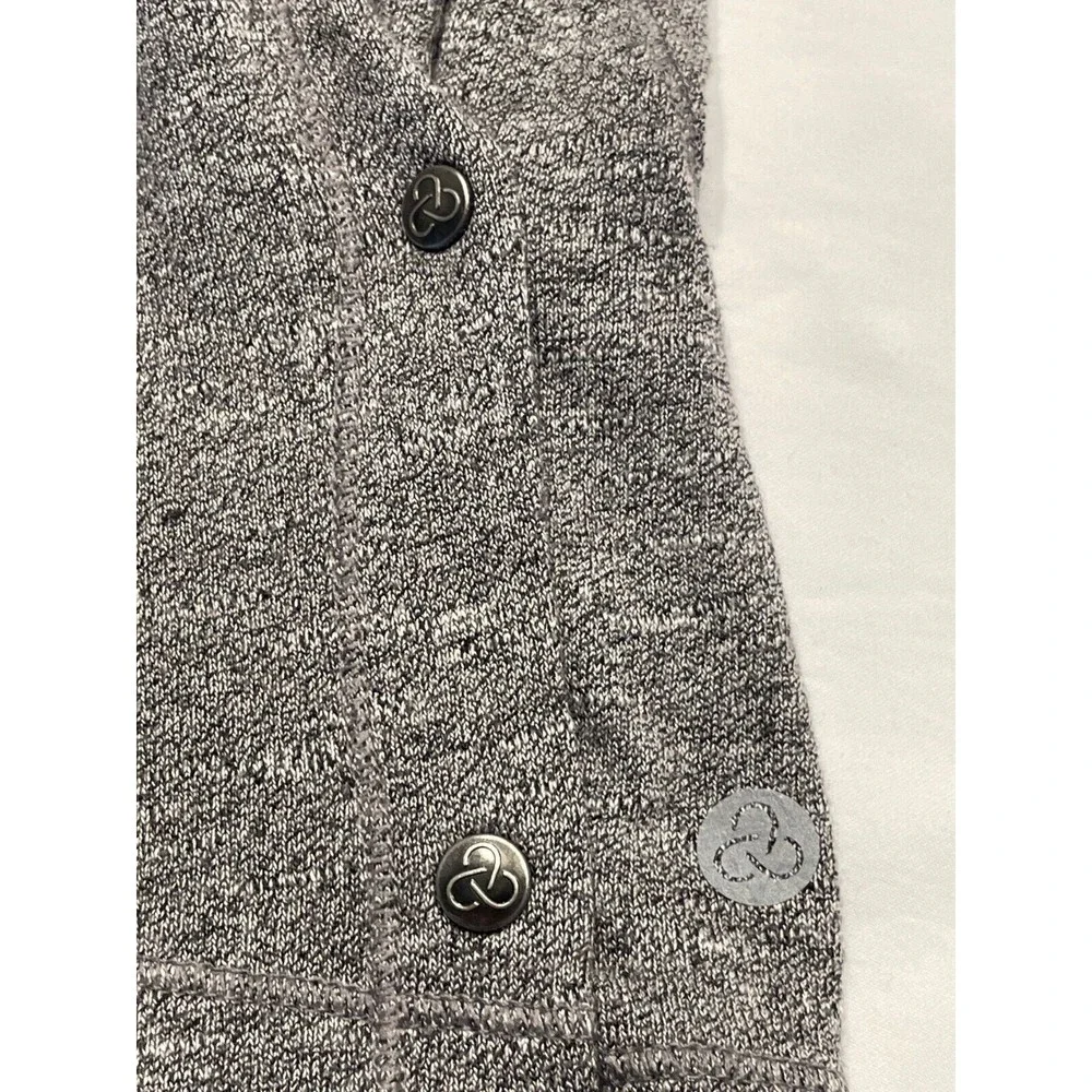 Zella Enlighten Me Cardigan Womens XS Gray Draped Wrap Athleisure‎ Thumbhole